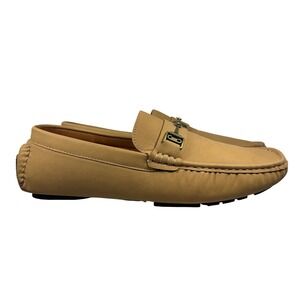 Fusaro Antonio Men's Tan Suede Loafers Slip On Driving Moccasins Buckle Size 9.5